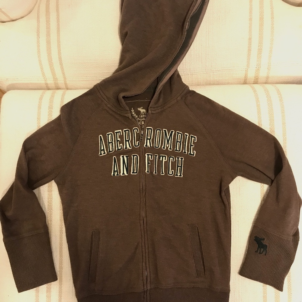 Abercrombie & Fitch full zip logo hoodie